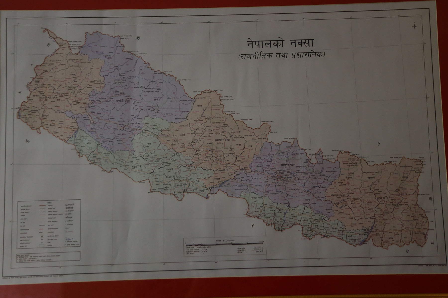 map of nepal